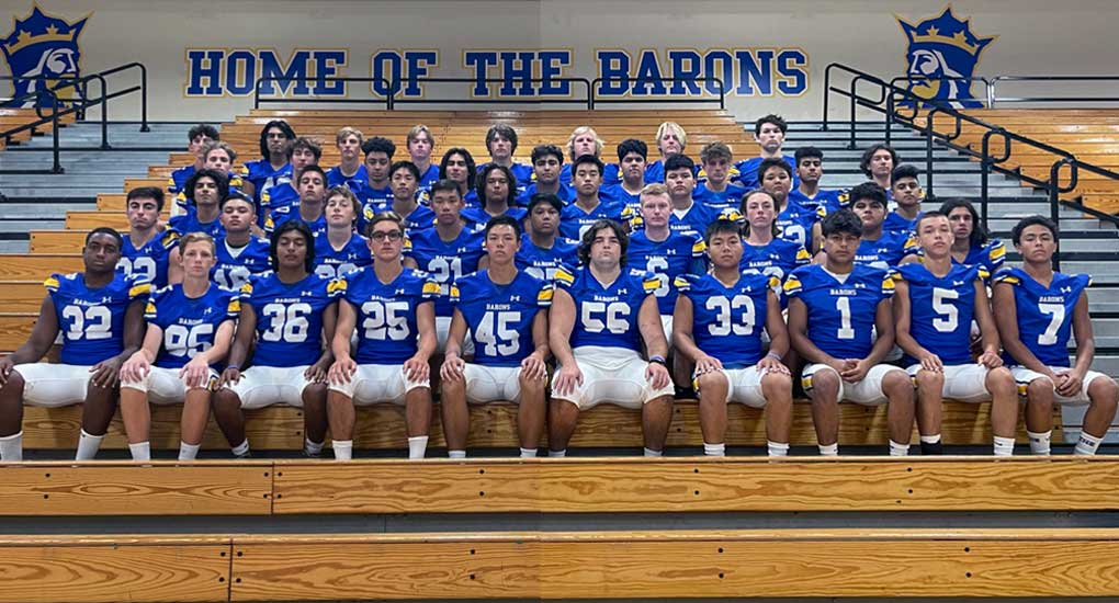 Fountain Valley Barons Fall 2021 Football Team Photo